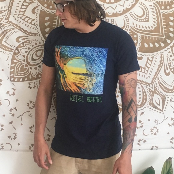 Rebel Buddha wave shirt - Picture 2 of 2